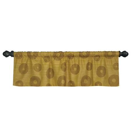 HERITAGE LACE Serenity 52 x 16 in. Valance, Amber Gold SY-5216AG